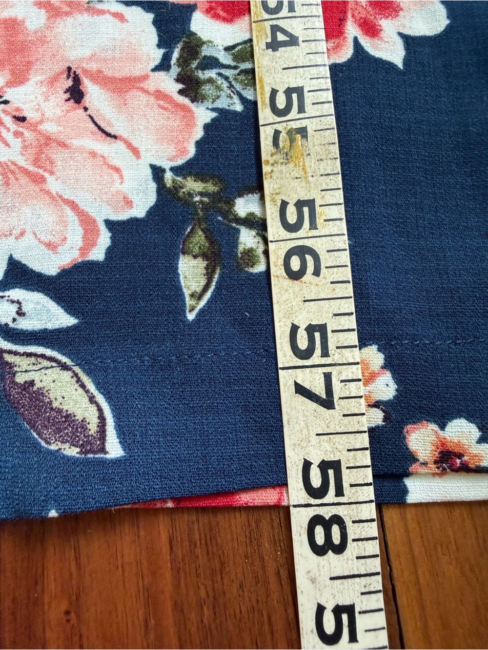 NWT Xhilaration Navy Floral Wide-Leg Jumpsuit size small with pockets - Picture 10 of 10